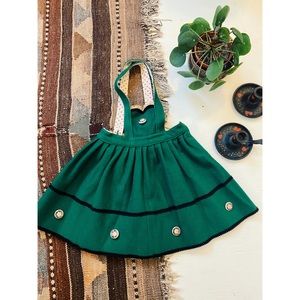 Adorable Vintage Suspender Skirt